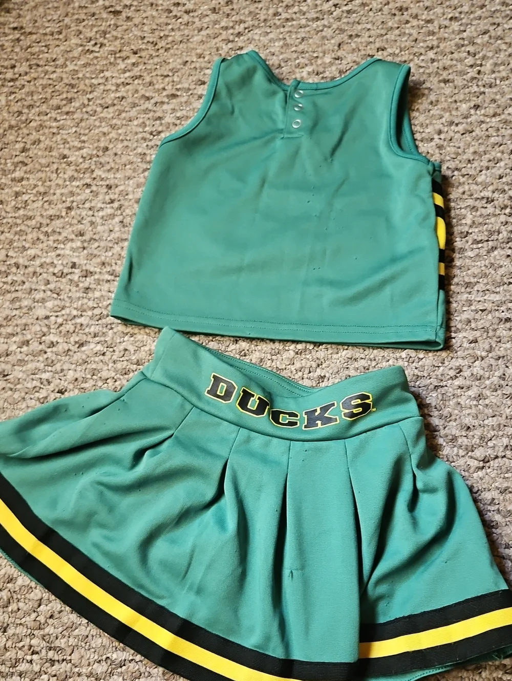 Girls University Of Oregon Ducks Cheer Outfit